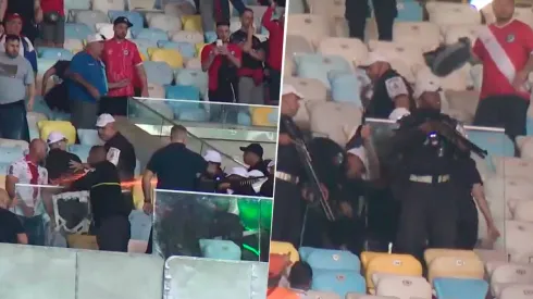 En las imágenes se captó la utilización de elementos antidisturbios y también hubo detenidos.