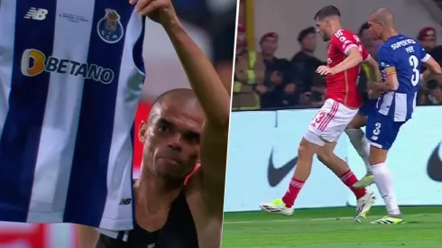 El defensor del Porto se calentó tras el gol de Ángel Di María y fue expulsado. 
