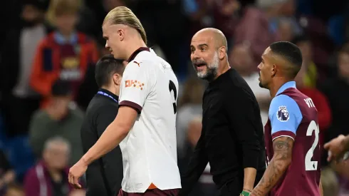 El noruego se calentó por la falta de ambición de sus compañeros y Guardiola lo paró en seco