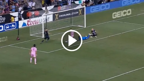 Messi desparramó a la defensa de Philadelphia y casi marca el segundo.