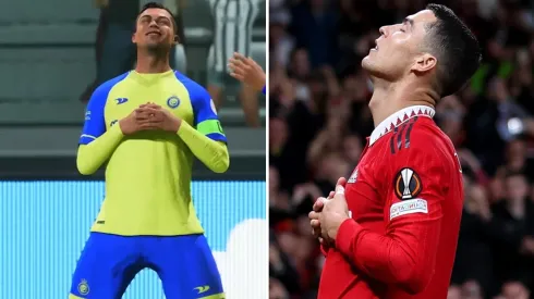 Celebración de Cristiano Ronaldo en el EA FC 24