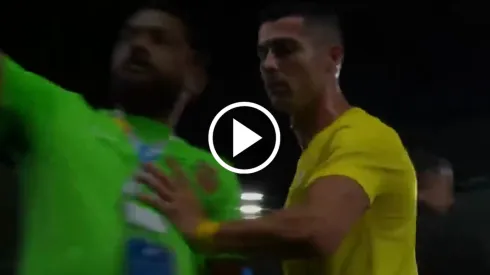Cristiano Ronaldo, muy enojado en el partido de Al Nassr.
