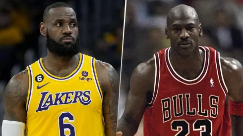 LeBron James y Michael Jordan son dos de los mejores jugadores de la historia de la NBA.
