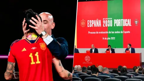 Las actitudes de Luis Rubiales le juegan en contra a la candidatura de la RFEF, FPF y FRMF para la Copa del Mundo 2030. Getty Images.
