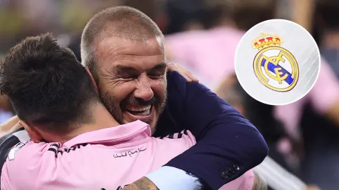 David Beckham y Lionel Messi