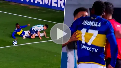 Luis Advíncula se peleó con Gabriel Rojas en el Boca Juniors vs. Racing Club: así fue el tenso cruce con empujones y pisotones
