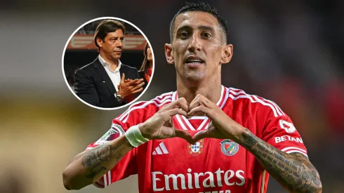 Rui Costa contó que piensa proponerle a Ángel Di María otro año más de contrato en el Benfica. Getty Images.
