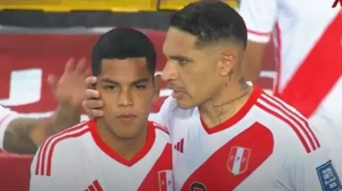 Paolo Guerrero le dio la gigante bendición a Joao Grimaldo por su debut

