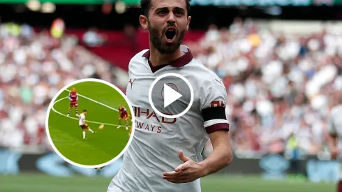 Asistencia de Julián Álvarez para Bernardo Silva y el segundo del City