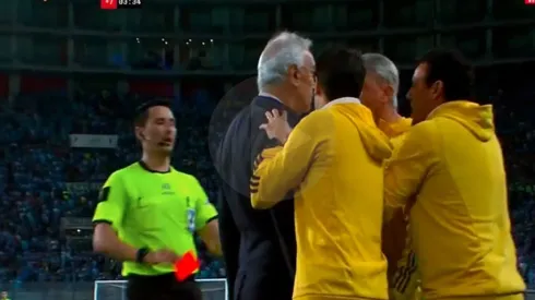 Pelea épica de entrenadores en el Cristal vs "U"