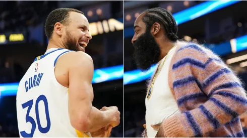 Stephen Curry y James Harden.
