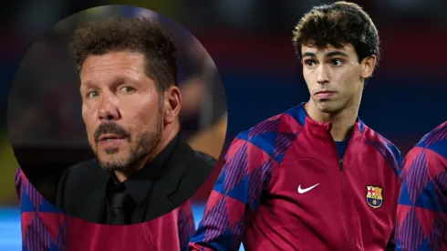 Diego Simeone y Joao Félix. 
