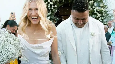 Ronaldo fenómeno pasó por el altar por tercera vez