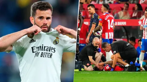 Nacho Fernández le pidió disculpas a Cristian Portugués por la patada que le pegó en el final del Girona vs. Real Madrid. Getty Images.
