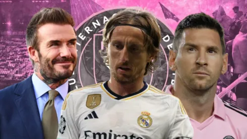 David Beckham, Lionel Messi y Luka Modric. 
