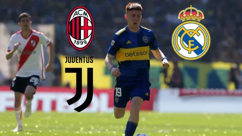 Valentín Barco habría sido seguido por el Real Madrid, AC Milan y Juventus durante el Boca vs. River. Getty Images.
