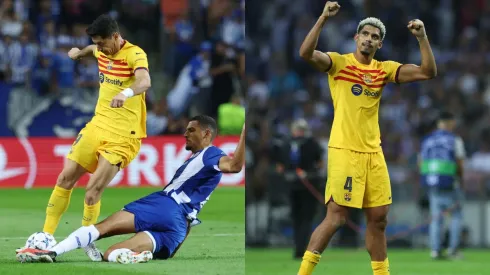 Robert Lewandowski y Ronald Araújo. 
