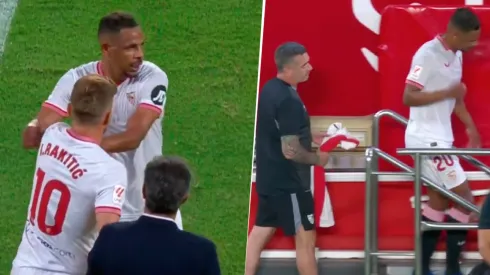 El brasileño se calentó por la decisión de Mendilibar