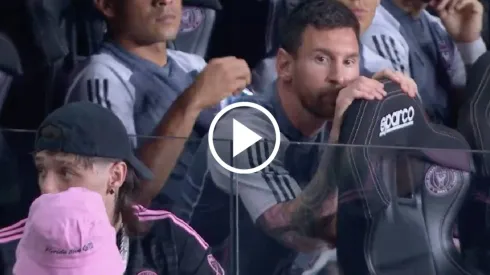 Messi arrancó como suplente ante Cincinnati

