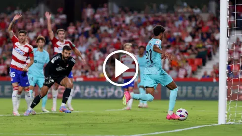VIDEO | ¡Solo 16 años! Lamine Yamal anota su primer gol para Barcelona