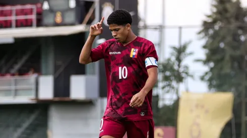 David Martínez en la victoria de La Vinotinto Sub-18 sobre Galatasaray