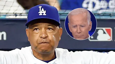 Dave Roberts y Joe Biden.
