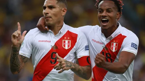 RIO DE JANEIRO, BRAZIL - JULY 07: Paolo Guerrero of Peru celebrates after scoring the equalizer via penalty during the Copa America Brazil 2019 Final match between Brazil and Peru at Maracana Stadium on July 07, 2019 in Rio de Janeiro, Brazil. (Photo by Bruna Prado/Getty Images)