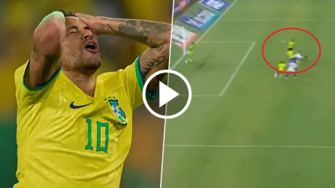 Neymar no lo puede creer: el golazo de Bello.
