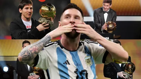 Lionel Messi y sus victorias en el Balón de Oro. 
