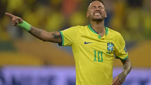 Neymar en un encuentro con Brasil.
