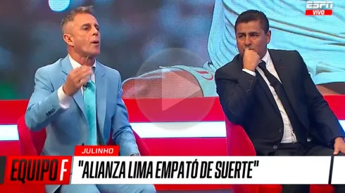 Julinho y su polémico comentario sobre el empate de Alianza Lima: "Empató de suerte"