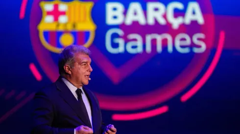 Joan Laporta se encargó de presentar Barça Games.
