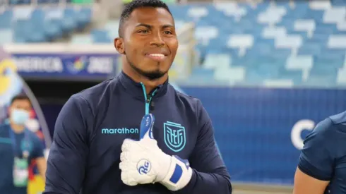 Pedro Ortíz, con la selección de Ecuador.
