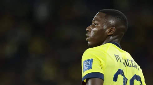 QUITO, ECUADOR - OCTOBER 17: Moises Caicedo of Ecuador looks on during a FIFA World Cup 2026 Qualifier match between Ecuador and Colombia at Rodrigo Paz Delgado Stadium on October 17, 2023 in Quito, Ecuador. (Photo by Franklin Jacome/Getty Images)