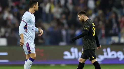 Lionel Messi admitió que estuvo cerca de enfrentar a Cristiano Ronaldo en la Liga Pro Saudí. Getty Images.
