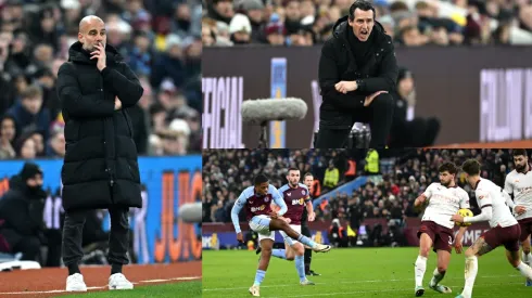 Pep Guardiola y su derrota ante Aston Villa de Unai Emery. 
