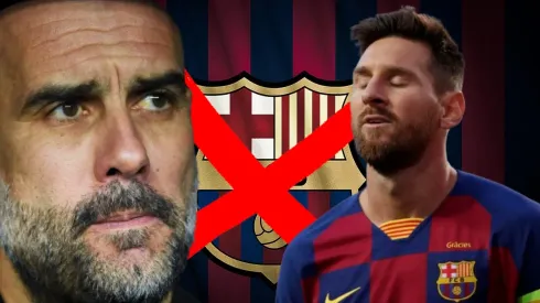 Pep Guardiola y Lionel Messi en el 2020. 
