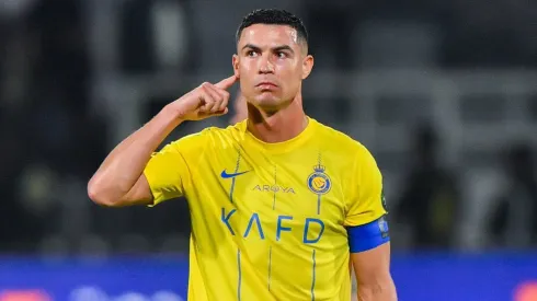 La reacción de Cristiano Ronaldo ante el "Messi, Messi, Messi..." en Arabia