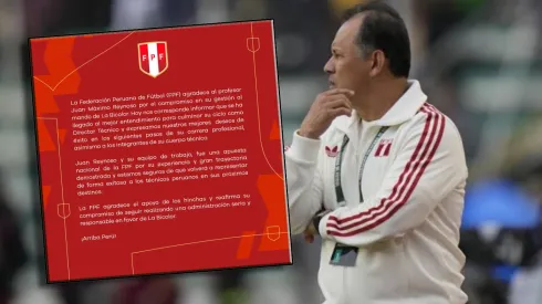 Juan Reynoso fue despedido oficialmente por la Selección Peruana
