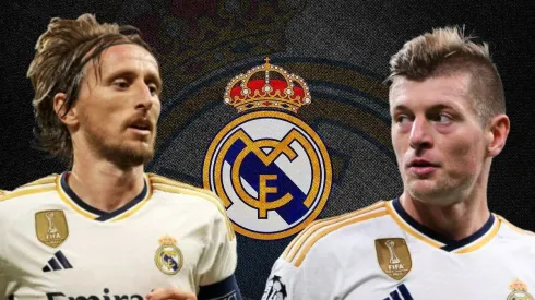 Luka Modric y Toni Kroos en Real Madrid. 
