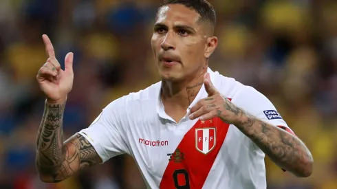 RIO DE JANEIRO, BRAZIL – JULY 07: Paolo Guerrero of Peru celebrates after scoring the equalizer via penalty during the Copa America Brazil 2019 Final match between Brazil and Peru at Maracana Stadium on July 07, 2019 in Rio de Janeiro, Brazil. (Photo by Bruna Prado/Getty Images)
