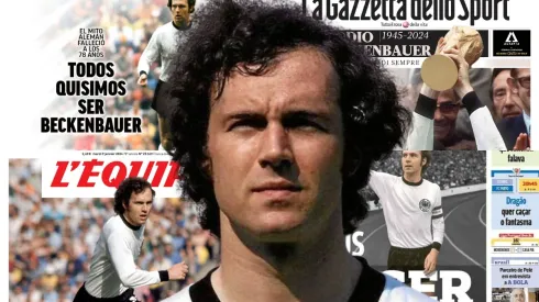 Franz Beckenbauer y las portadas de la prensa para el Kaiser. 

