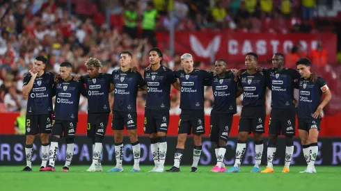 SEVILLE, SPAIN – JULY 19: Players of Independiente del Valle look on during the UEFA CONMEBOL Club Challenge 2023 match between Sevilla FC and Independiente del Valle at Estadio Ramon Sanchez Pizjuan on July 19, 2023 in Seville, Spain. (Photo by Fran Santiago/Getty Images)
