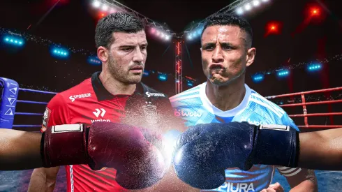 Yoshimar Yotún y Bernardo Cuesta.