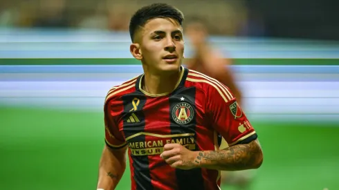 Thiago Almada en uno de los encuentros de la MLS. 
