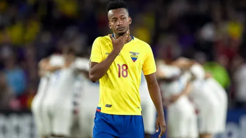 ORLANDO, FL – MARCH 21: Ecuador midfielder Jefferson Orejuela (18) looks on in game action during an International Friendly Länderspiel match between the United States and the Ecuador men s national teams on March 21, 2019 at Orlando City Stadium in Orlando, FL. (Photo by Robin Alam/Icon Sportswire) SOCCER: MAR 21 USA v Ecuador PUBLICATIONxINxGERxSUIxAUTxHUNxRUSxSWExNORxDENxONLY Icon164190321263