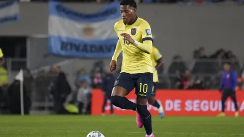 September 7, 2023, City of Buenos Aires, City of Buenos Aires, Argentina: GONZALO PLATA 10 of Ecuador in action during the South American Qualifiers match for the 2026 World Cup USA, Mexico Canada, between Argentina vs Ecuador, South American Qualifiers for the 2026 World Cup at Mas Monumental Stadium, City of Buenos Aires, Argentina, on 07SEP23...Final score Argentina 1:0 Ecuador..Next game Argentina will faced Bolivia on September 12th at the Hernando Siles Stadium, in La Paz, Bolivia City of Buenos Aires Argentina – ZUMAf135 20230907_aap_f135_090 Copyright: xJulietaxFerrariox
