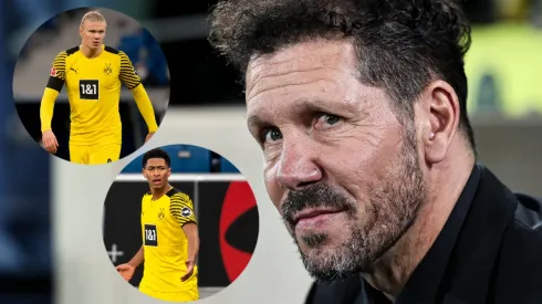 Diego Simeone, Erling Haaland y Jude Bellingham. 
