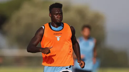 ROME, ITALY – AUGUST 12:  Felipe Caicedo of SS Lazio in action during the SS Lazio training session at Formello sport centre on August 12, 2021 in Rome, Italy.  (Photo by Paolo Bruno/Getty Images)
