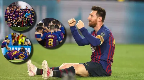 Leo Messi y el último Barcelona que llegó a semis de Champions. 
